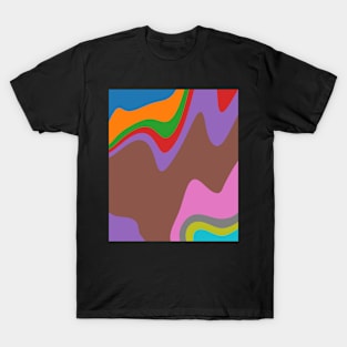 Gradient waves. T-Shirt